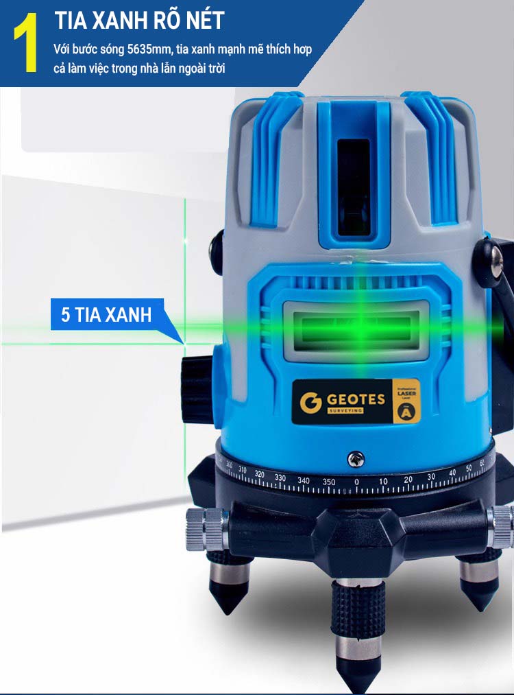 Máy Cân Bằng Laser Geotes Class A 5 tia